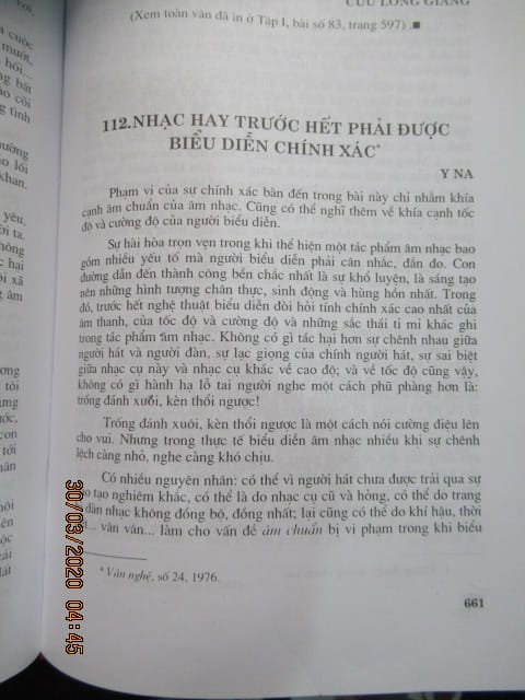 NHẠC HAY TRƯỚC HẾT PHẢI ĐƯỢC BIỂU DIỄN CHÍNH XÁC (1976)