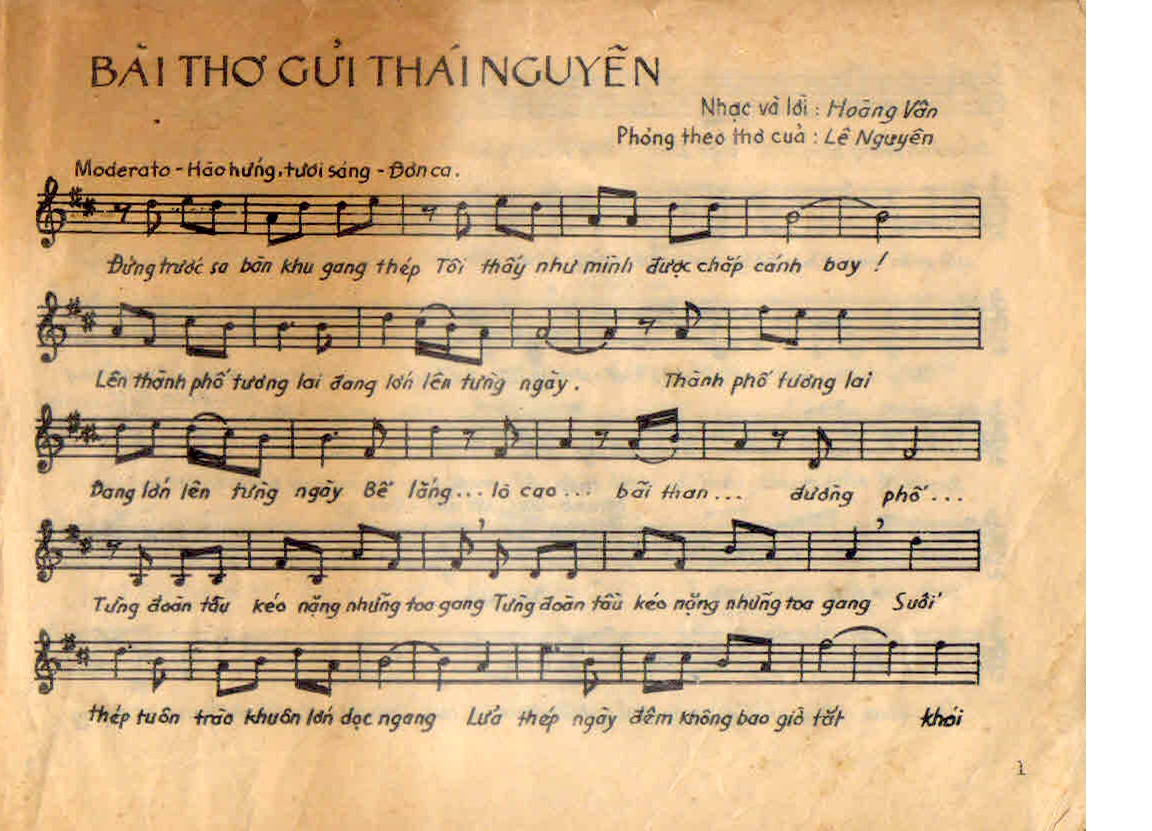 Bài Thơ Gửi Thái Nguyên (Phổ Thơ Lê Nguyên)